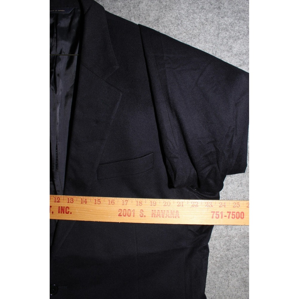 Brooks Brothers Blazer Mens 44L Pure Cashmere Loro Piana Navy Sport Coat Jacket - Picture 13 of 16